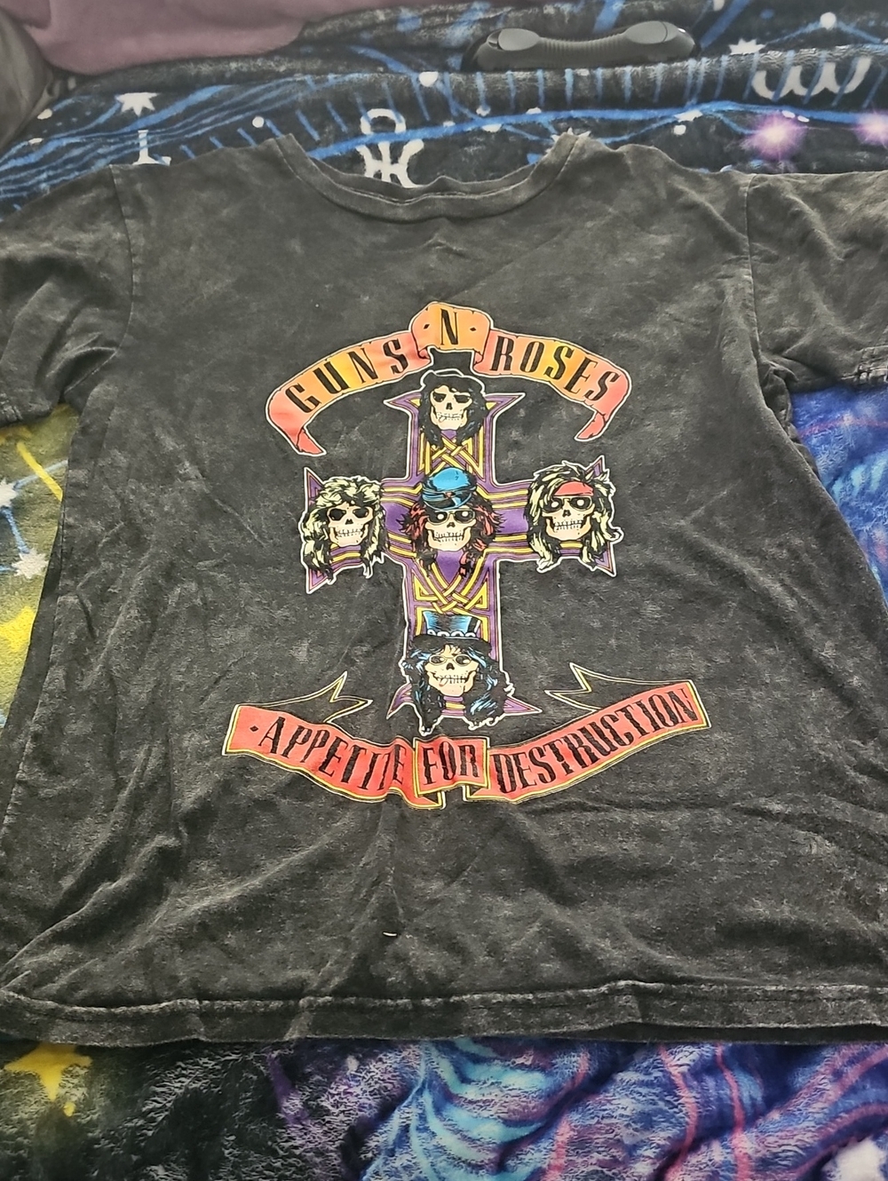Guns N' Roses Black 'Appetite for Destruction' Short Sleeve Tee